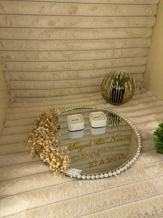 صينية شبكة بيبي فلاور للاحتفال بالخطوبة